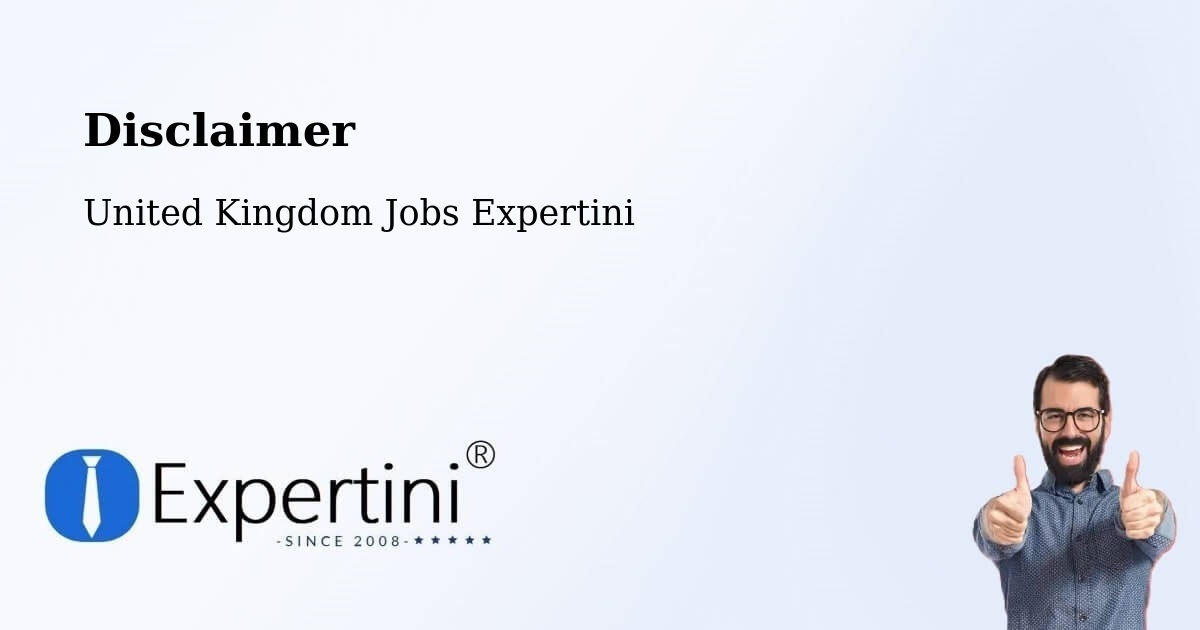 Disclaimer – Failsworth - United Kingdom Jobs Expertini